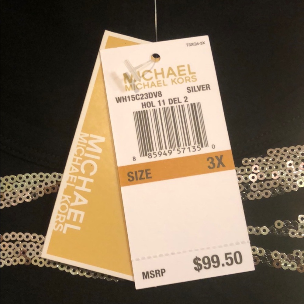 Michael Kors Zebra Sequin Top - Picture 3 of 3